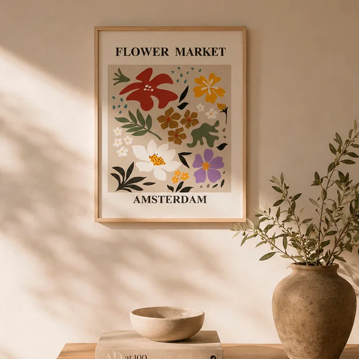 Cuadro Flowers Amsterdam en Multicolor - Decoración de pared, Uruguay | Alta Gracia Deco, vista 2