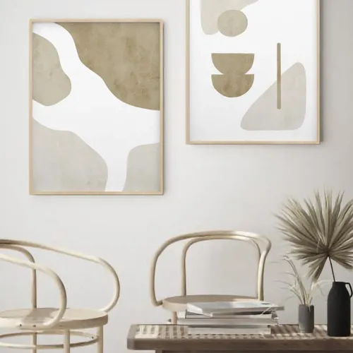 Abstractos Neutros - Calm - Láminas, Uruguay | La Cuadrería