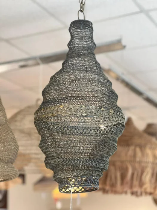 Lampara colgante alambre rombo - Lámparas colgantes, Uruguay | FMB