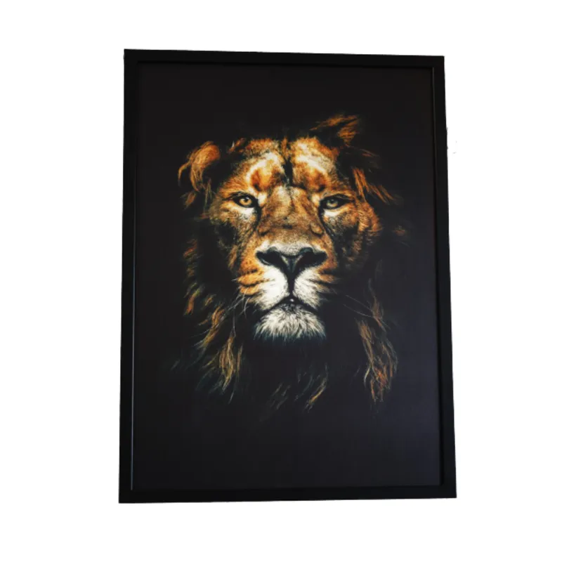 Cuadro León - Moldura Negra 50x70 cm - Decoración de pared, Uruguay | Berna home