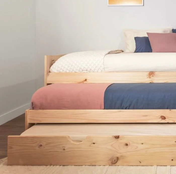 Cama Dalta en Madera natural - Dormitorio, Uruguay | Tree House Deco, vista 4