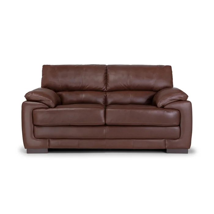 Sofá Oxford - Cuero Básico - 2 cuerpos - New Brown en Marrón - Sillones y sofás, Uruguay | NYR, vista 2