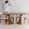 Mesa Leque - 160 x 100 tapa recta en Marrón - Mesas de comedor, Uruguay | Fabrica Italiana, vista 3 de 5