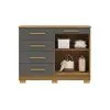 Comoda 5 Cajones 2 Puertas Moderna Con Estante 100% Mdp en NATURE ALASCA - Cómodas, Uruguay | Soy Hogar, vista 4 de 8
