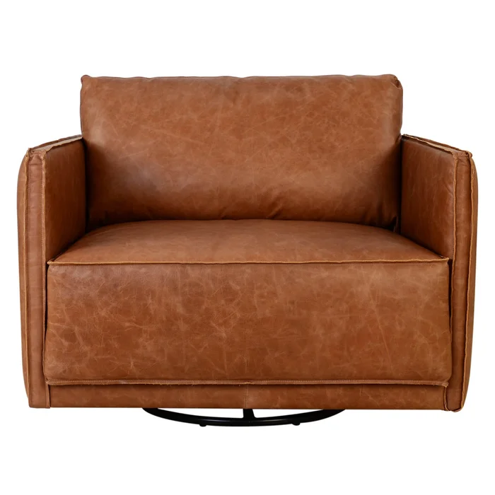 Butaca 1 Cuerpo Cuero-100-natural Marron Romeo Camel en Beige - Sillones y sofás, Uruguay | Divino, vista 2