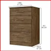 Cajonera 4 cajones – MS913 en Gris - Cómodas, Uruguay | Punto Unión, vista 6 de 11