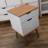 Mesa de Luz - Línea Praga- Roble/Blanco - Mesas de luz, Uruguay | Ecowood, vista 1 de 6