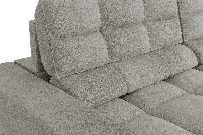 SOFA DELUXE 2.70CM RETRACTIL RECLINABLE 6 POSICIONES en BOUCLE GRIS A056 - Sillones y sofás, Uruguay | Balton, vista 14