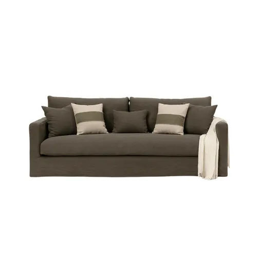 SOFA BISCARROSSE 240CM ECORCE en Marrón - Sillones y sofás, Uruguay | Masinfinito Casa