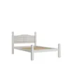 Cama 2 Plazas Madera Maciza - Linea Mexicana en Blanco - Dormitorio, Uruguay | Rústico Hogar, vista 2 de 3