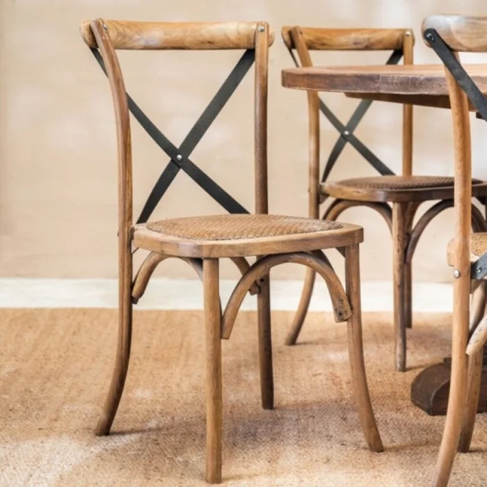 Silla Derwent Respaldo Metal en Madera natural - Sillas, Uruguay | Aihaus