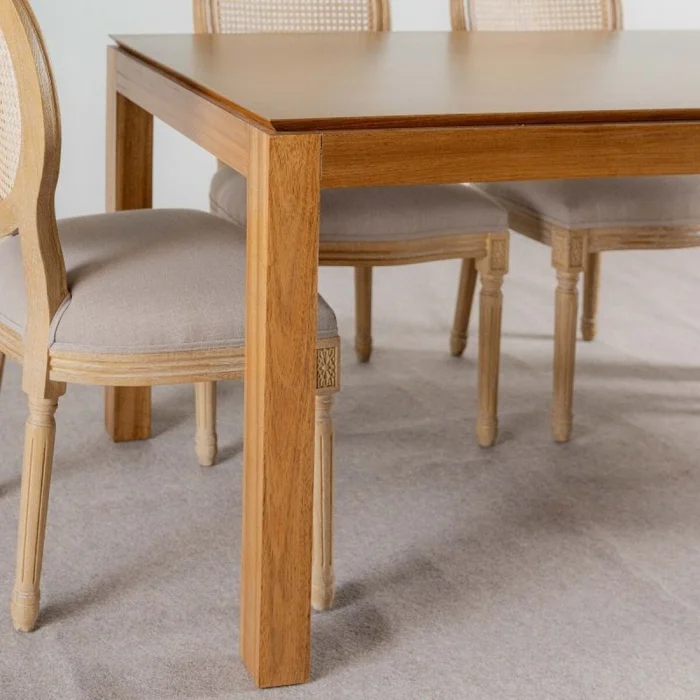 Mesa Punta Diamante en Madera natural - Mesas de comedor, Uruguay | Fábrica Italiana, vista 2