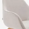 Silla Aleli - de chenilla beige y patas de madera maciza de fresno con acabado natural en Beige - Sillas, Uruguay | Kavehome, vista 6 de 10