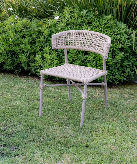 Silla en cuerda náutica beige y aluminio en Beige - Sillas, Uruguay | Entrecasa, vista 2