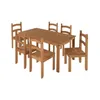JUEGO DE COMEDOR MADERA MACIZA 6 SILLAS JC2025 - Mesas de comedor, Uruguay | Alfa Ventas, vista 1 de 2