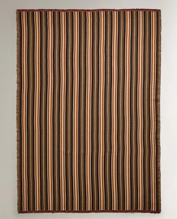 MANTA ALGODÓN RAYAS en Multicolor - Textiles, Uruguay | Zara Home, vista 2