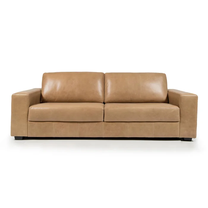 Sofá Loretto - Cuero Natural - 3 cuerpos - A fabricar en Beige - Sillones y sofás, Uruguay | NYR, vista 2