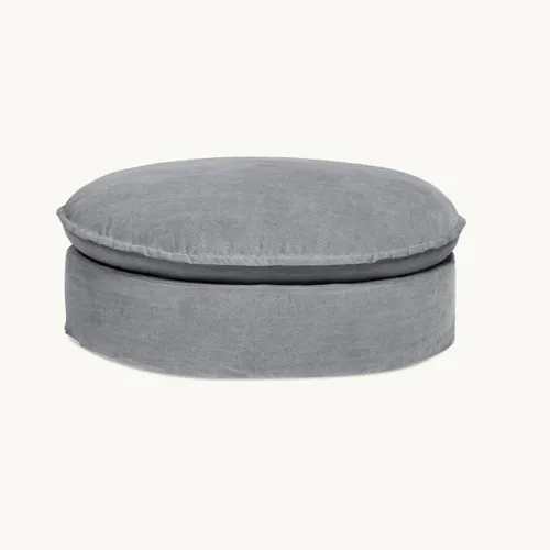 Puff con funda Simon en Gris - Sillones y sofás, Uruguay | Pieza Clave