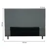 Respaldo de Cama para Dormitorio Premium 2 Plazas / Queen en Tela Chenille Gris en Gris - Dormitorio, Uruguay | Mulata, vista 5 de 5