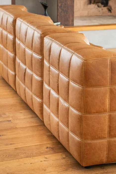 BUTACA COLUMBIA - CUERO ITALIANO CARAMELO en Marrón - Sillones y sofás, Uruguay | La Iberica, vista 10