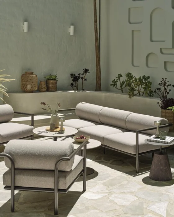 Juego de jardín BRUMUNDDAL 5 personas marrón en Marrón - Muebles para el exterior, Uruguay | JYSK, vista 3