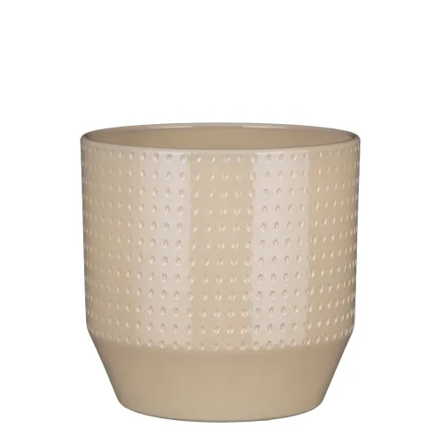 Maceta Ceramica Natural-beige Nola en Beige - Jarrones, Uruguay | Divino