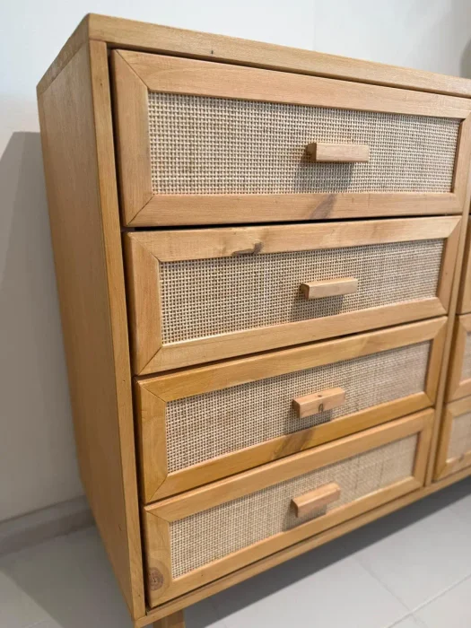 Comoda 8 cajones en Madera natural - Muebles para TV, Uruguay | FMB, vista 2