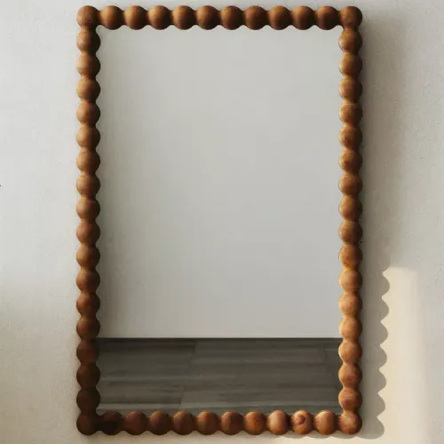 ESPEJO PARED RECTANGULAR MARCO MADERA en Madera natural - Espejos, Uruguay | Zara Home