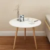 MESA AUXILIAR BAMBOO C/ BLANCO D50CM/H47CM en Blanco - Mesas de arrimo, Uruguay | Koz, vista 4 de 4