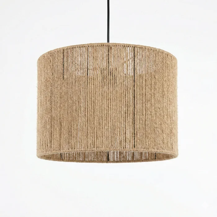 Nativo Cord Cylinder en Madera natural - Lámparas colgantes, Uruguay | La Perla