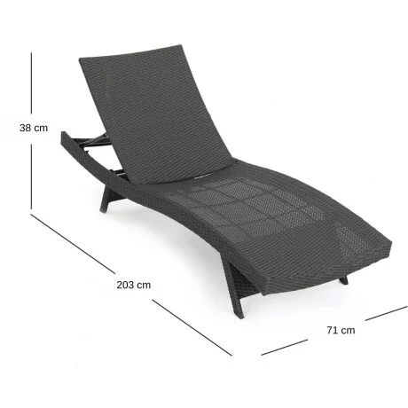 Reposera Cabana en Negro - Muebles para el exterior, Uruguay | La Cueva Muebles, vista 12