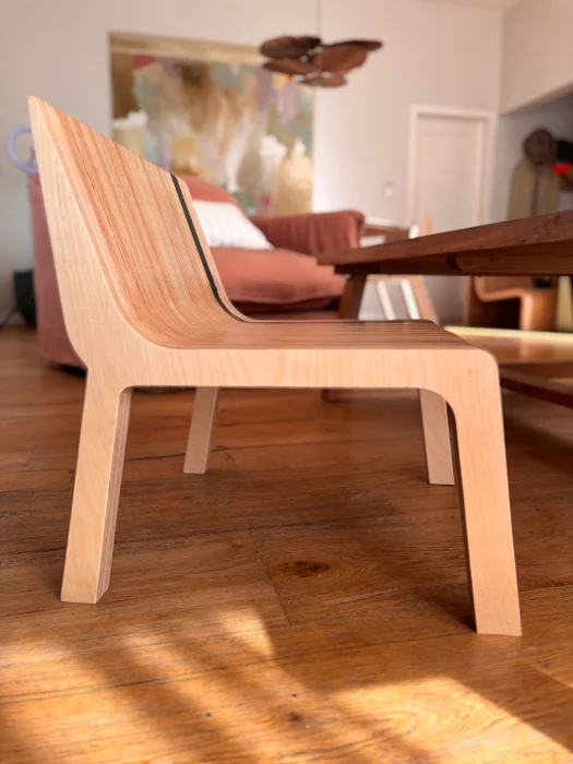 Butaca Simone en Madera natural - Butacas, banquetas y puffs, Uruguay | La Pieza, vista 5