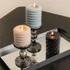 CANDELABRO VIDRIO D8.5/H11.5CM COLOR HUMO en Gris - Velas y Portavelas, Uruguay | Decohogar, vista 2 de 4