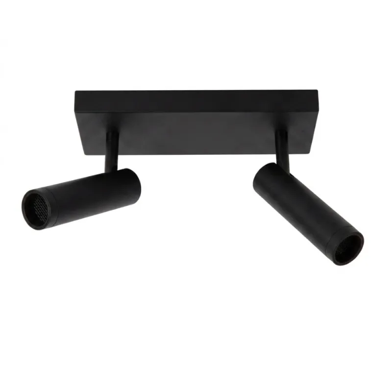 Luminaria Nano Madison Orientable de Adosar x2 Negro en Negro - Lámparas colgantes, Uruguay | Serlux