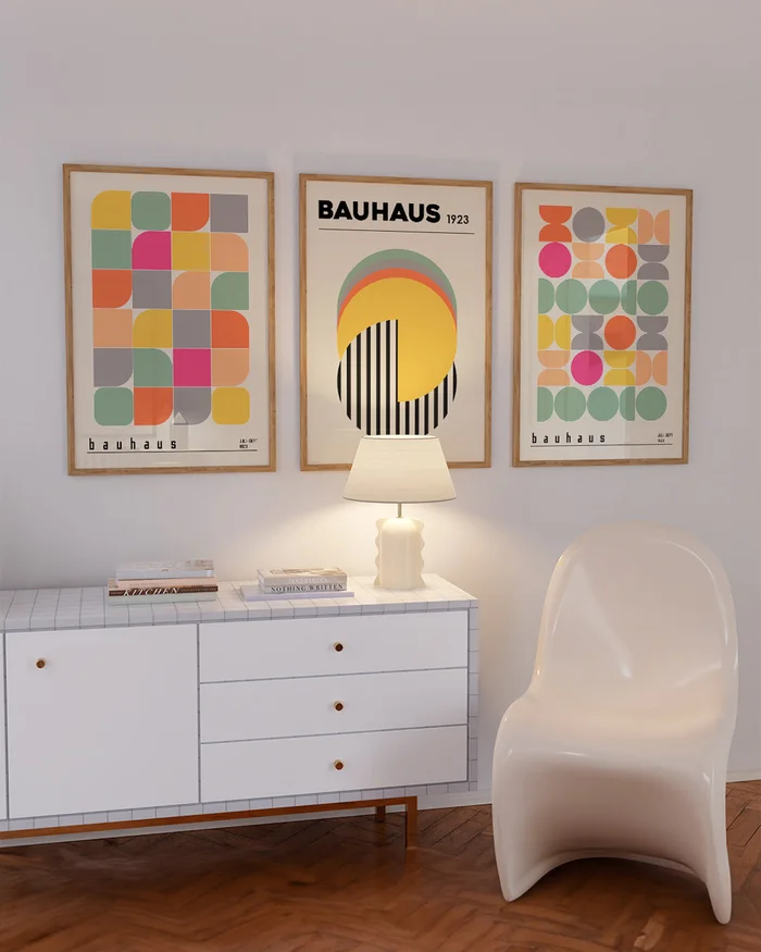 Bauhaus - Pastel en Multicolor - Láminas, Uruguay | La Cuadrería, vista 2