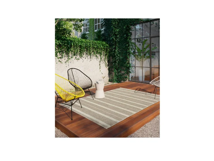 Alfombra INDY Líneas Crema -Beige en Beige - Alfombras, Uruguay | Finkel, vista 3