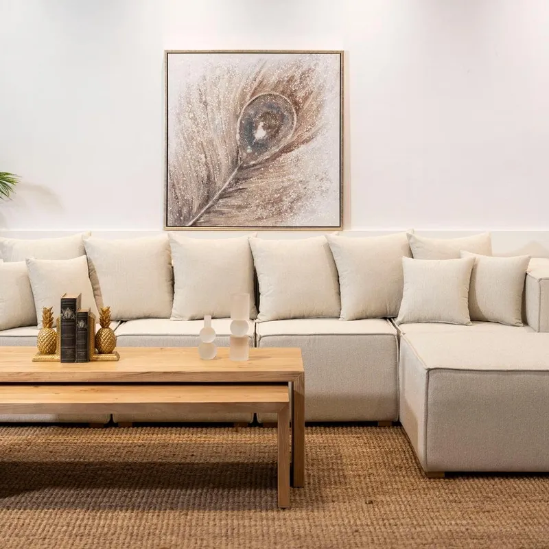 Sofa Atenas Con Isla en Beige - Sillones y sofás, Uruguay | Marvic