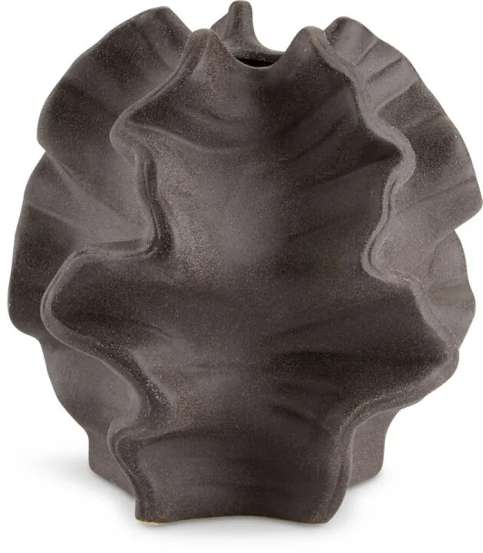 Jarrón VILHELM H18cm oscuro marrón en Marrón oscuro - Jarrones, Uruguay | JYSK