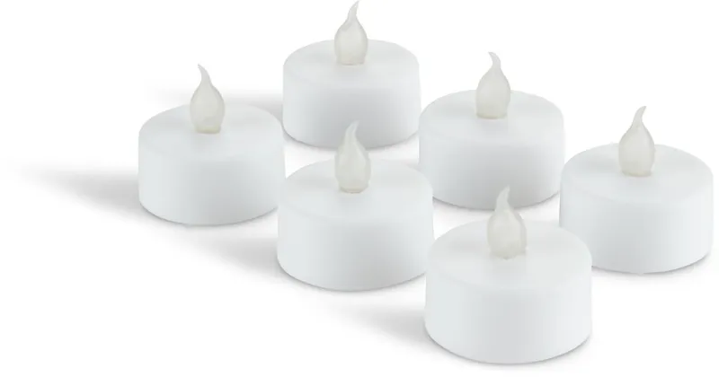 Vela LED MORGAN temporizador 6 uds en Blanco - Velas y Portavelas, Uruguay | JYSK
