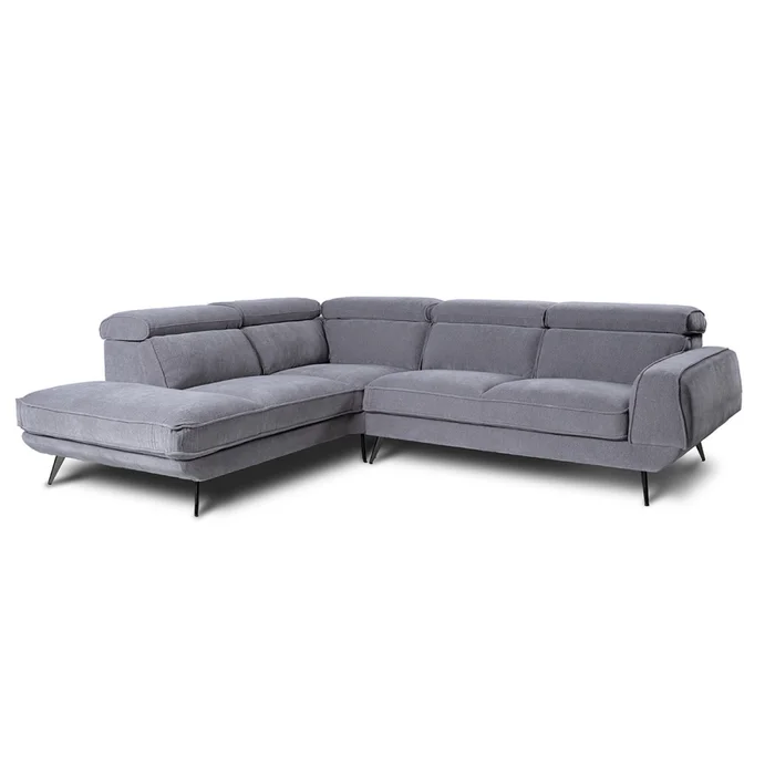 Rinconera Versatile - Tela Microfibra - Chaise Izquierdo - 6686-7 Gris en Gris - Sillones y sofás, Uruguay | Nyr, vista 4