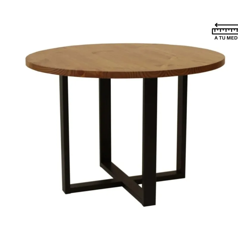 Mesa de Comedor redonda IRON 1.00m en Multicolor - Mesas de comedor, Uruguay | Finkel