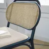 Butaca Doriane madera maciza - olmo acabado lacado negro y asiento de tela en Negro - Butacas, banquetas y puffs, Uruguay | Kavehome, vista 3 de 9