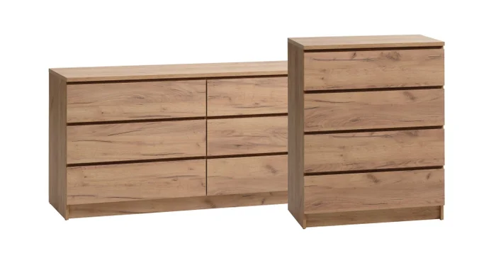 Cómoda LIMFJORDEN 4 caj color roble nat en Madera natural - Cómodas, Uruguay | JYSK, vista 2