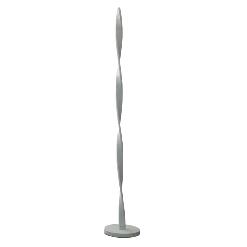 Lámpara Portátil de pie Torneada - LED 45W en Blanco - Lámparas de pie, Uruguay | Bascuhouse