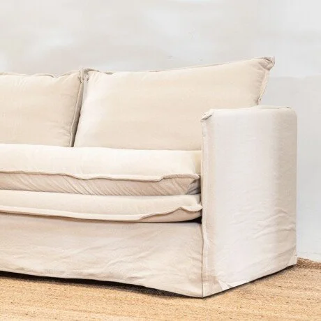 Sillón Manu 3 Cuerpos - Beige en Beige - Sillones y sofás, Uruguay | Berna Home, vista 4