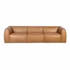 Sofá 4 Cuerpos Cuero Marron Tufa Camel en Beige - Sillones y sofás, Uruguay | Divino, vista 3 de 6