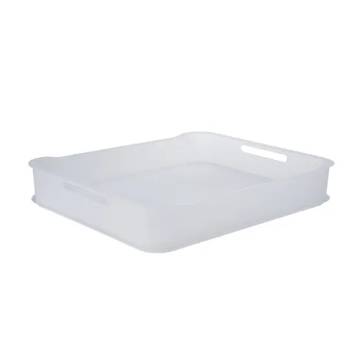 CESTO RECTANGULAR 38X31,6X8CM FIT MAXI NATURAL COZA en Blanco - Canastos, Uruguay | Decohogar