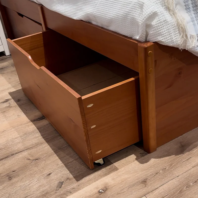 Cama Madera Maciza Con Cajones - 2 plazas - Línea beauty - Amendoa en 🚚 Llega hoy - Dormitorio, Uruguay | Ecowood, vista 7