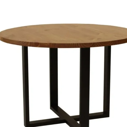 Mesa de Comedor redonda IRON 1.00m en Multicolor - Mesas de comedor, Uruguay | Finkel