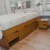 Cama 2 plazas con Cajones - Charme - Linea Funcional - Amendoa en Marrón - Dormitorio, Uruguay | Rústico Hogar, vista 5 de 5